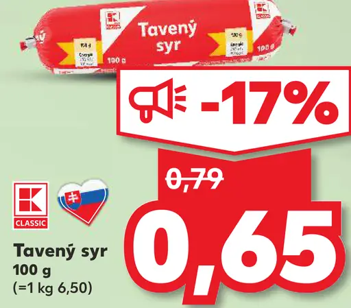 K-Classic Tavený syr