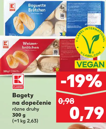 K-Classic Bagety na dopečenie