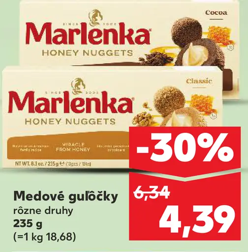 Marlenka medové guľôčky