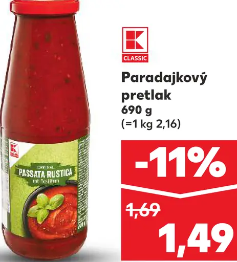 K-Classic Paradajkový pretlak