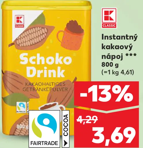 K-Classic Instantný kakaový nápoj