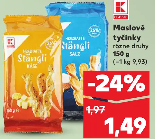 K-Classic Maslové tyčinky