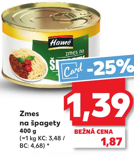 Hamé Zmes na špagety