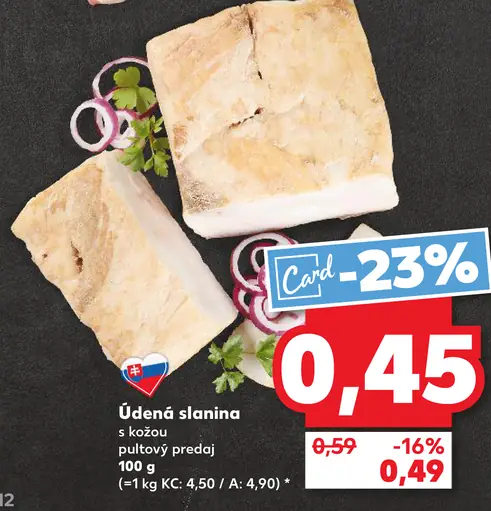 Údená slanina s kožou