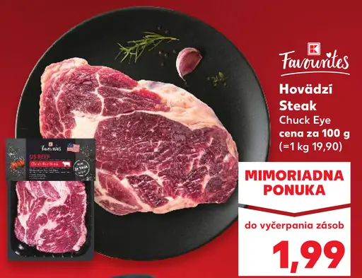Favorites Hovädzí Steak Chuck Eye