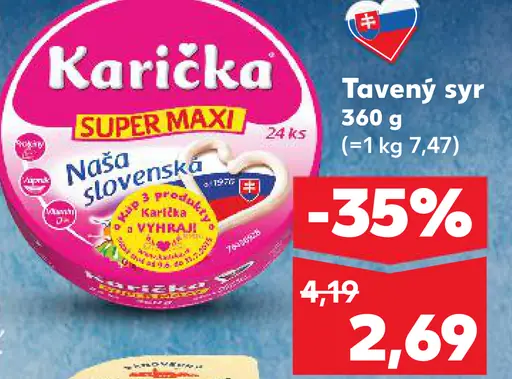 Karička črievko Tavený syr