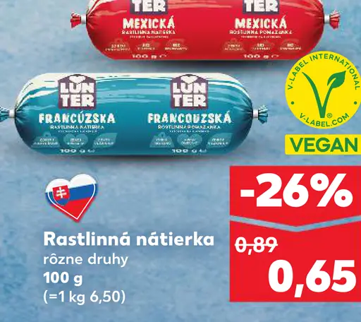 Tretenice Rastlinná nátierka