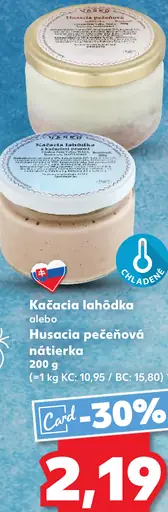 Kačacia lahôdka alebo Husacia pečeňová nátierka