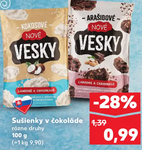 Vesky Sušienky v čokoláde