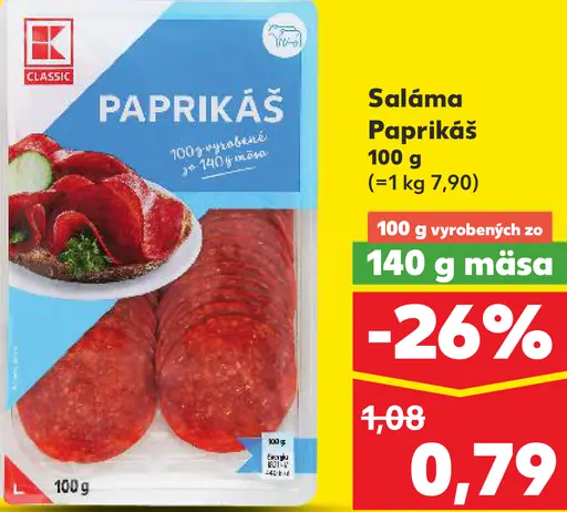 K-Classic Saláma Paprikáš