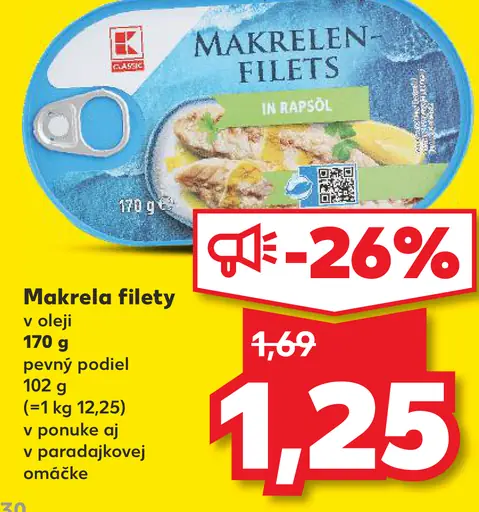 K-Classic Makrela filety