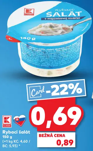 K Classic Rybací šalát v majonézovej omáčke