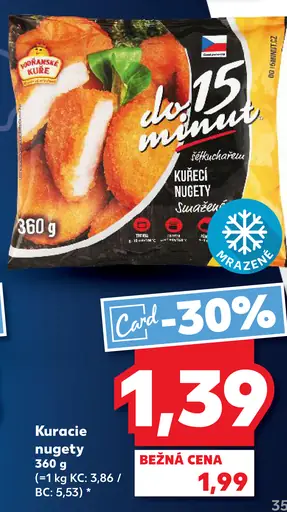 K Classic Kuracie nugetky mrazené