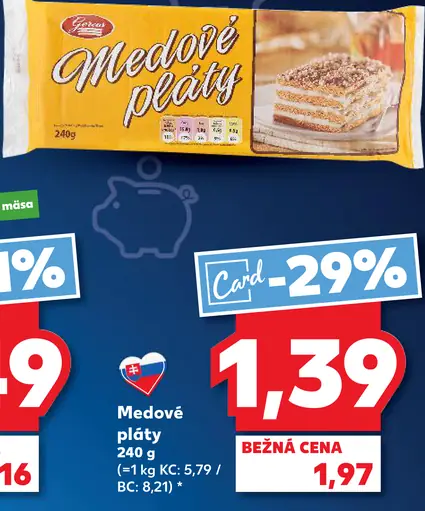 K Classic Medové pláty