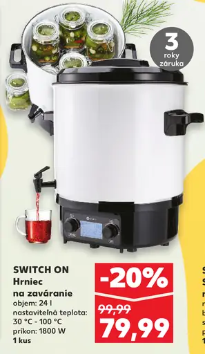 Switch On Hrniec na zaváranie