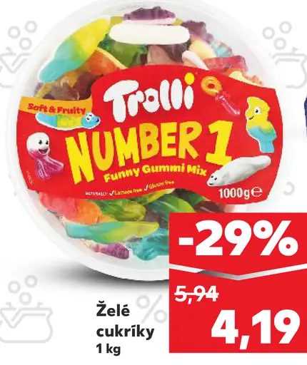 Trolli Number 1 Želé cukríky