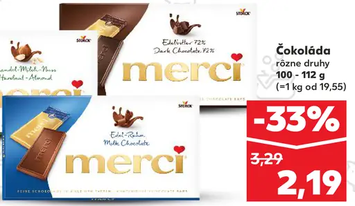 Merci čokoláda