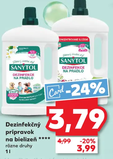 SANYTOL Dezinfekčný prípravok na bielizeň