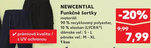 Newcential Funkčné šortky