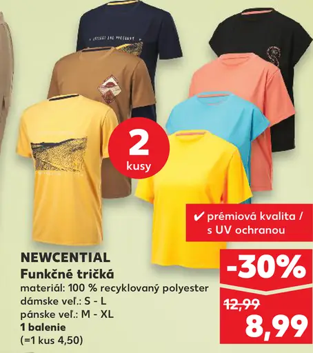 NEWCENTIAL Funkčné tričká