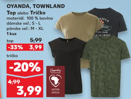 Oyanda, Townland Top alebo Tričko