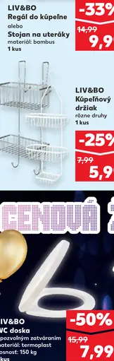 LIV&BO Kúpeľňový držiak