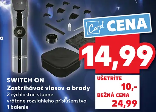 SWITCH ON Zastrihávač vlasov a brady
