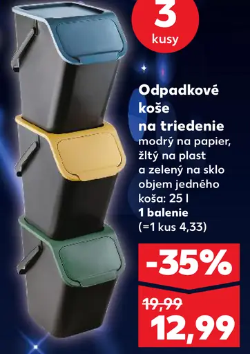 Odpadkové koše na triedenie