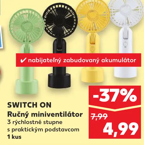 Switch On Miniventilátor s rozprašovačom