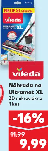 Vileda Náhrada na Ultramat XL 3D mikrovlákno