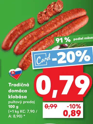 Tradičná domáca klobása