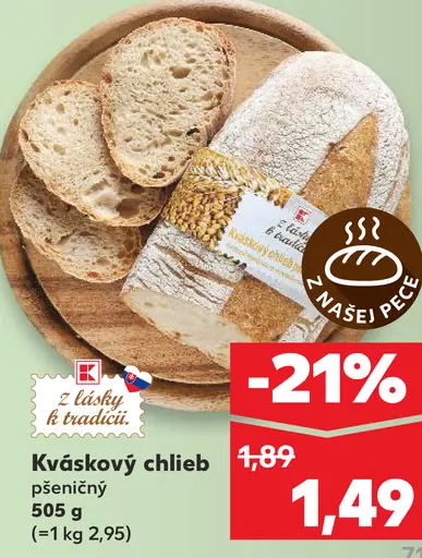 Kváskový chlieb pšeničný