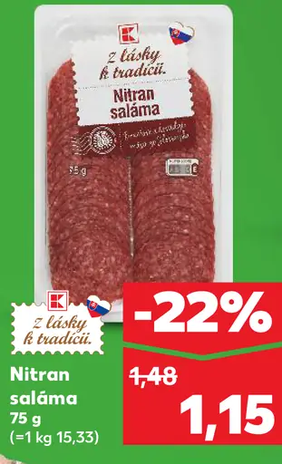 Z lásky k tradícii Nitran saláma