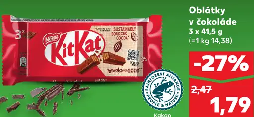 KitKat Chunky oblátky v čokoláde