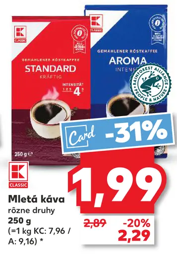 K-Classic Mletá káva