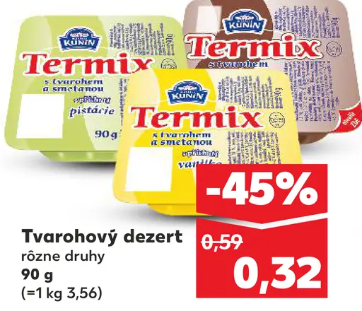 Kunín Termix tvarohový dezert