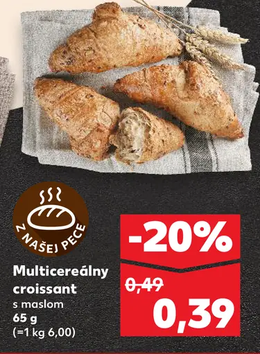 Multicereálny croissant