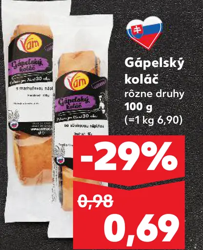 Gäpeľský koláč rôzne druhy