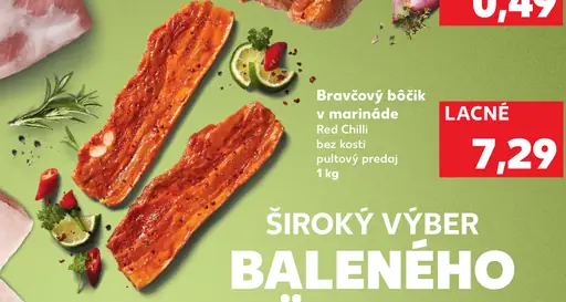 Bravčový bôčik v marináde Red Chilli