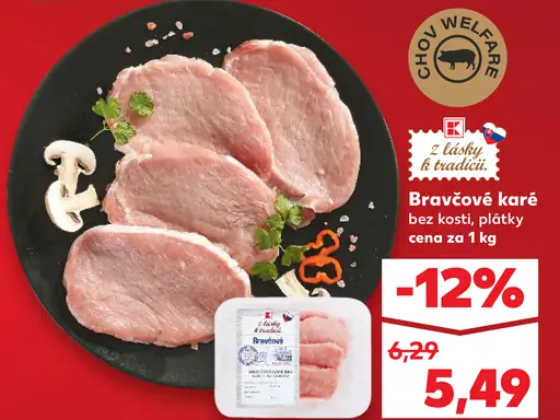 Bravčové karé v marináde BBQ plátky