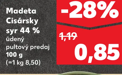 Madeta Cisársky syr