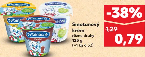 Pribináček smotanový krém