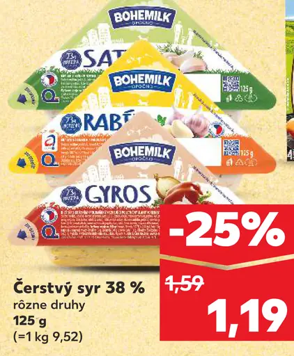 Bohemilk Čerstvý syr 38%