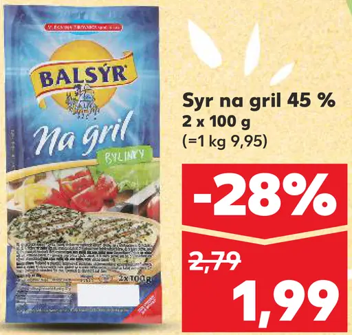 Bal sýra na gril 45%