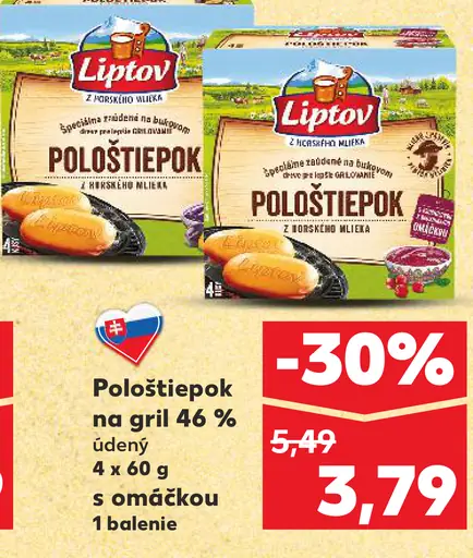 Liptov Pološtiepok na gril 46% údený s omáčkou
