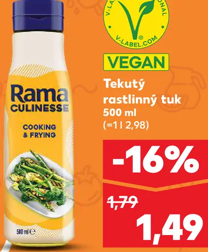 Rama Culinesse Tekutý rastlinný tuk