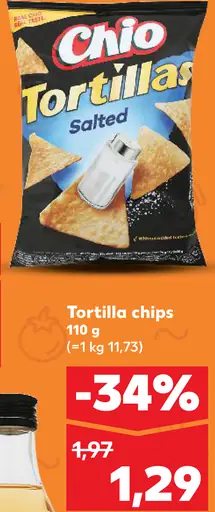Tortilla chips Salted