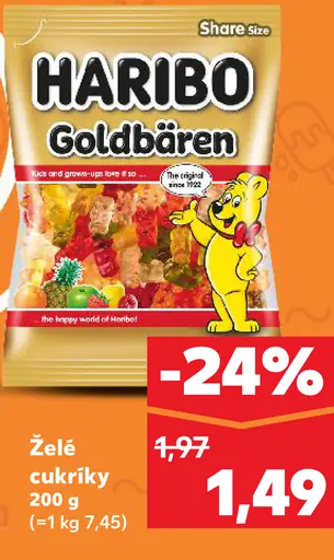 Haribo Goldbären želé cukríky