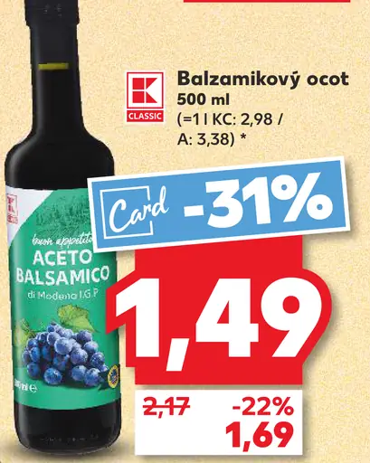 K Classic Balzamikový ocot