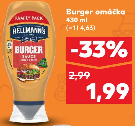 Burger omáčka Hellmann's